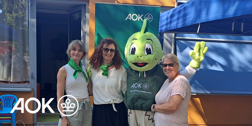 In der Kita „Pusteblume“ in #Magdeburg startete unser AOK-Programm „Jolinchen Kids - Fit und gesund in der Kita“. Wenn es um gesunde #Ernährung, #Bewegung und #Entspannung für die Kinder und die Erzieherinnen geht, darf das AOK-Drachenkind #Jolinchen nicht fehlen.🌞