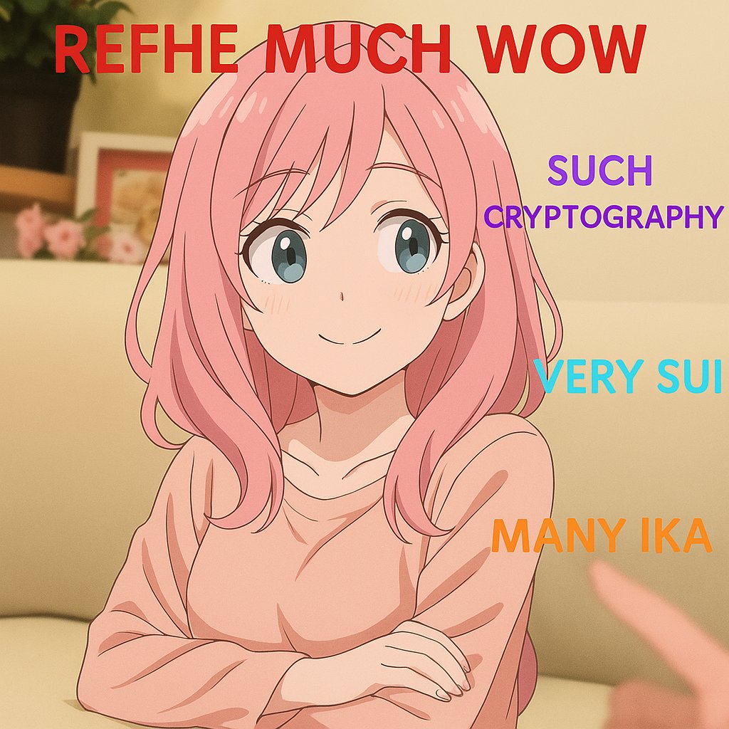 ikadotxyz's tweet photo. this one goes out to all the m-drop lovers trying to understand our cryptography paper~ (´∀｀)

intern-kun will translate the big brain words into smol brain language desu ✨

"ELI5 pls" - every degen reading our research uwu 🦑💕 https://t.co/bQYb99pcg4