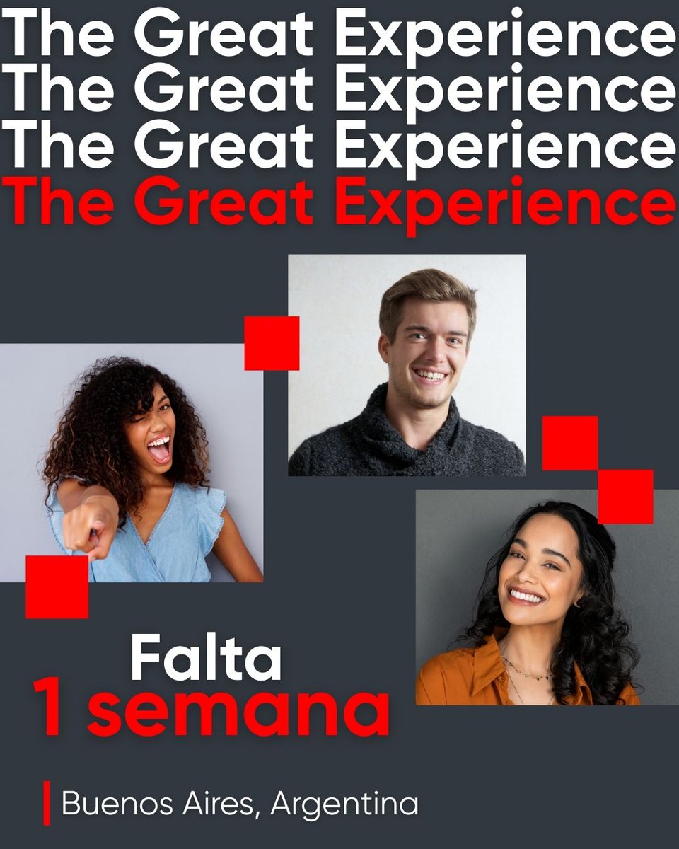 ¡Falta 1 semana para The Great Experience! 📅 20, 21 y 22 de agosto

Prepará tu agenda para vivir tres días de inspiración, aprendizaje y conexiones con líderes que están transformando el mundo del trabajo.

📍Buenos Aires, Argentina
¿Ya tenés tu ticket?👉 latam.greatplacetowork.com.ar/experience-lat…