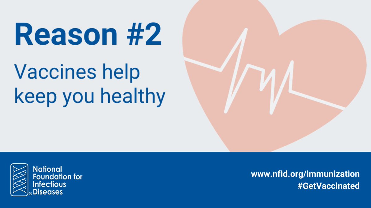 1️⃣0️⃣ reasons to #GetVaccinatedn during #NIAM2025

Reason 2️⃣: #Vaccines help keep you (and those around you) healthy

Skipping vaccines can put you at risk for diseases including #flu, #measles, and #HPV and #HepatitisB (both leading causes of #cancer)

💡 ow.ly/YFyl50WCe4O