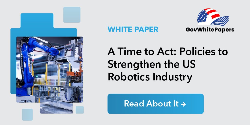 🤖 The 2025 US #Robotics Policy lays out a bold vision for America’s leadership in #automation. Learn how public-private collaboration and smart regulation can drive innovation while protecting our workforce: ow.ly/1e5050Wzzrb