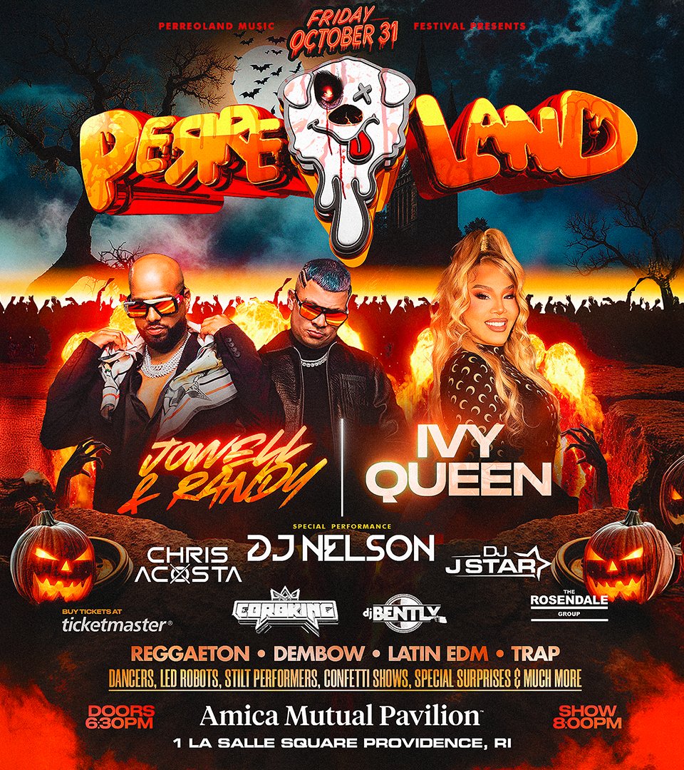 The_AMPPVD's tweet photo. PRESALE LIVE NOW! Perreoloand with Ivy Queen &amp; Jowell Y Randy on Oct 31
Password: PERREO
https://t.co/KEPZBZ0BqG https://t.co/5ropQQCbDP