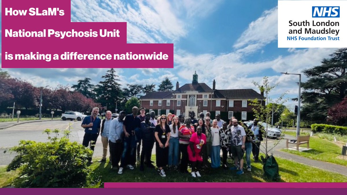 MaudsleyNHS's tweet photo. At SLaM’s National Psychosis Unit we help people with treatment-resistant psychosis find a path to recovery.

🌍 As a nationally commissioned service, we offer personalised care for people across the UK. 🔗 See more: https://t.co/GZFjgjqrje

#MentalHealth #PsychosisAwareness #NHS https://t.co/wmwdWXf2i5