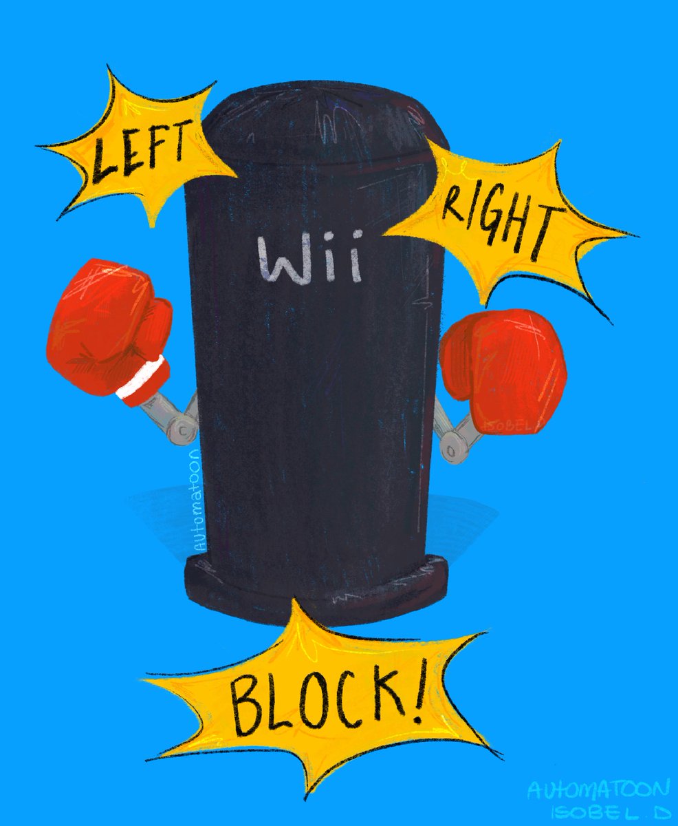 On my video game nostalgia trip!
Ah Wii Fit boxing dude, you were always cool to me!
#nintendo #wiifit #nintendowii #digitalart