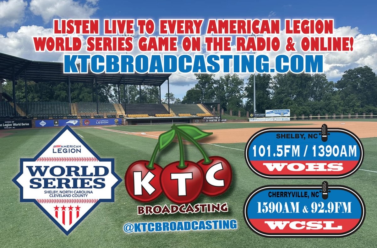 WhatsUpShopper's tweet photo. Listen Live to Every American Legion World Series game on https://t.co/HvrZVFy637 #ALWS
WOHW 101.5FM & 1390AM
WCSL 92.9FM & 1590AM https://t.co/JTivJGw7rE
