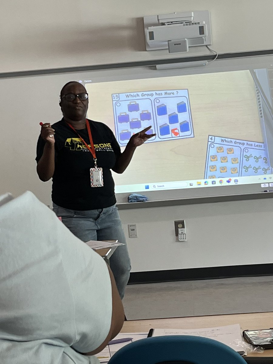 Brandi_Nichols_'s tweet photo. Kindergarten math minds hard at work! ๐งฎ Our PLC is diving into strategies for helping students identify whether the number of objects in one group is more or less than another. #BuildingtheBuffaloWay @jasonjstamper @BriarHillsES @macksmith00 @tstewart1005 https://t.co/YkVWHa34Bz