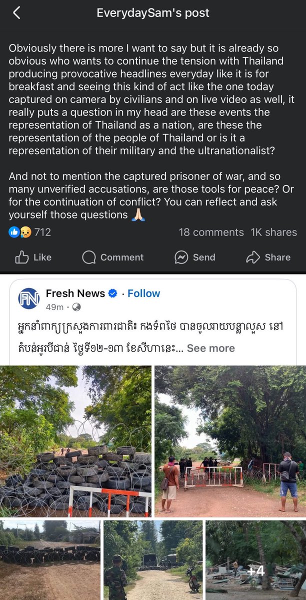 Honglin28's tweet photo. I don’t is Thailand should call themselves a human or not.

#ThailandViolatestheceasefire
#ThailandAgainstGBC https://t.co/YosqUo0LT2