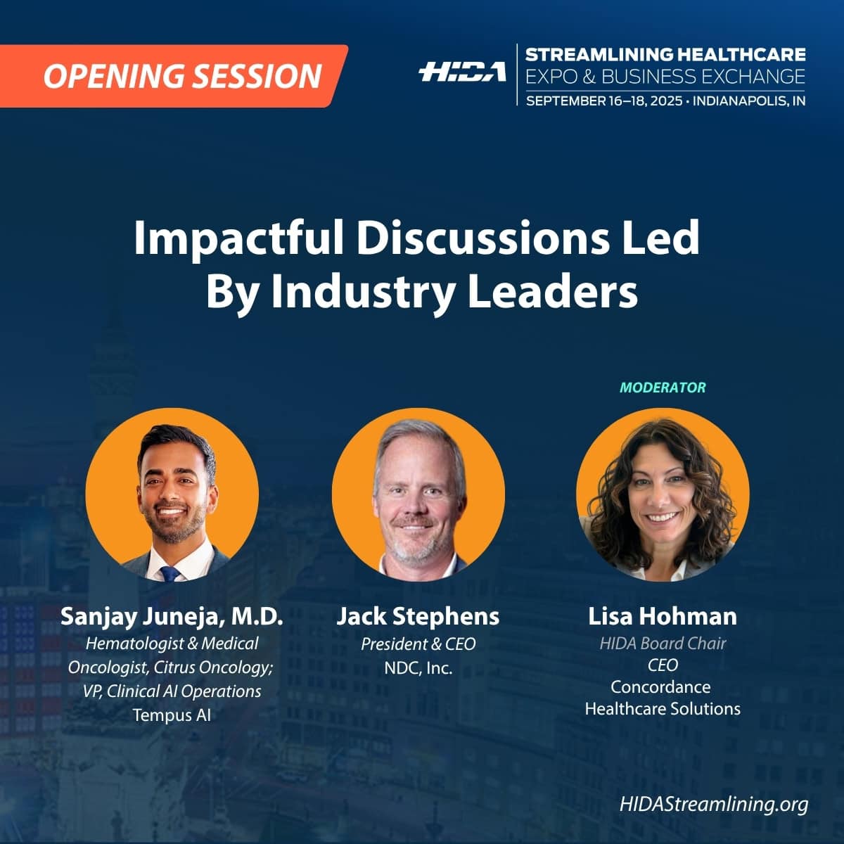 HIDAorg's tweet photo. #StreamliningHealthcare25 kicks off with a powerhouse session tackling #tariffs, shifting partnerships, and bold leadership in uncertain times. Don’t miss the start of something big. Meet us at the starting line in Indy: https://t.co/XiKTZupdUG
@therealoncdoc @TempusAI @NDC_Inc https://t.co/6lW5eYXHbe