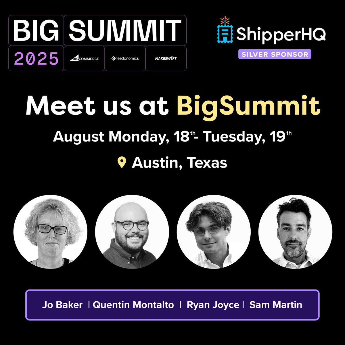 Next week, the eCommerce world hits Austin, and <a href="/ShipperHQ/">ShipperHQ</a> is ready. 🏙️

Most brands overlook shipping. Get it right, and you’ll boost loyalty, conversions &amp; control over CX. 🛒 

Heading to #BigSummit? 

Meet Jo, Quentin, Ryan &amp; Sam → hubs.li/Q03Cv4s90

#BigSummitATX