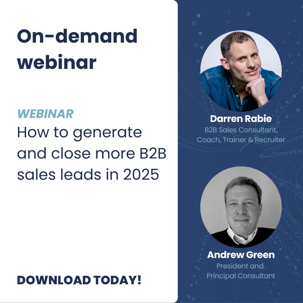 MezzGrowth's tweet photo. Watch our webinar where B2B sales and marketing experts Darren Rabie and Andrew Green share proven strategies to:
- Generate high-quality leads
- Close more deals
- Budget for lead gen investments

Watch the recording: https://t.co/I8iotzLM10 

 #MezzGrowth #LeadGen #SalesLeads https://t.co/kTN5wMlSXU