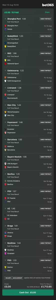 KingBetBuilder1's tweet photo. 🤴KING’S ACCA GIVEAWAY🤴

If the below ACCA wins this weekend, I will give 4 people £50 each 😮‍💨

👉 Follow @KingBetBuilder1
👉 ❤️ this tweet
👉 🔄 this tweet

Follow ALL 3 steps to be in with a chance of winning! Good Luck 🍀

220/1 LONGSHOT ACCA, STARTS FRIDAY!! 💪🏻 https://t.co/nk3zwROKQY