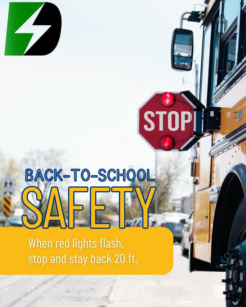 deafsmithec's tweet photo. Remember to give school buses space and stop when you see red lights flashing. 🚌🛑 https://t.co/3DcJWWdz3l