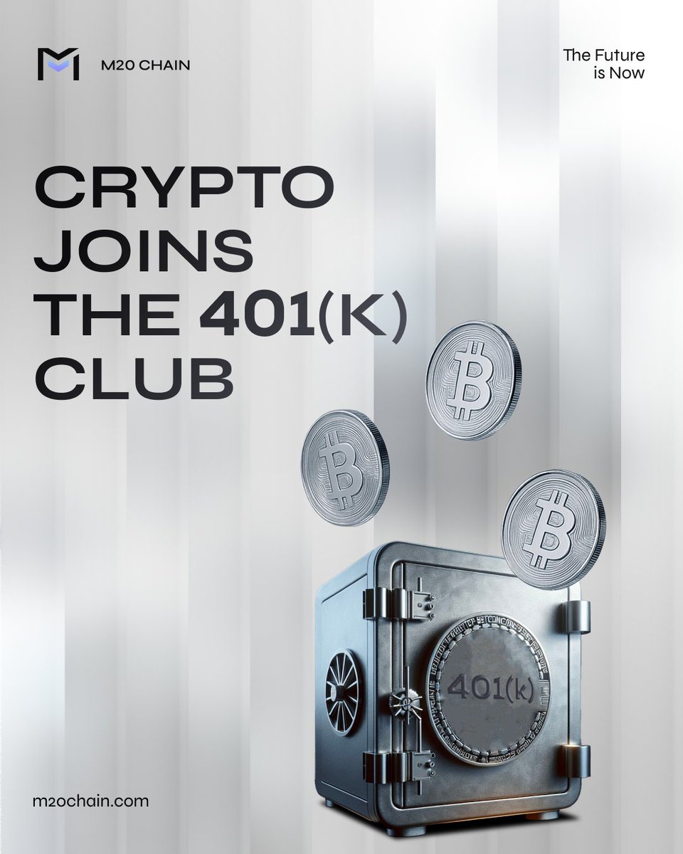 m20blockchain's tweet image. President #Trump just signed an order letting 401(k) plans invest in #crypto, private equity, real estate, and more.

This opens a $9–12T retirement market to alternative assets, potentially boosting demand for BTC, ETH, and related ETFs.

Supporters call it…