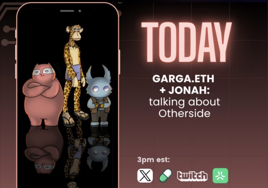 Live with <a href="/CryptoGarga/">Garga.eth (Greg Solano)</a> today