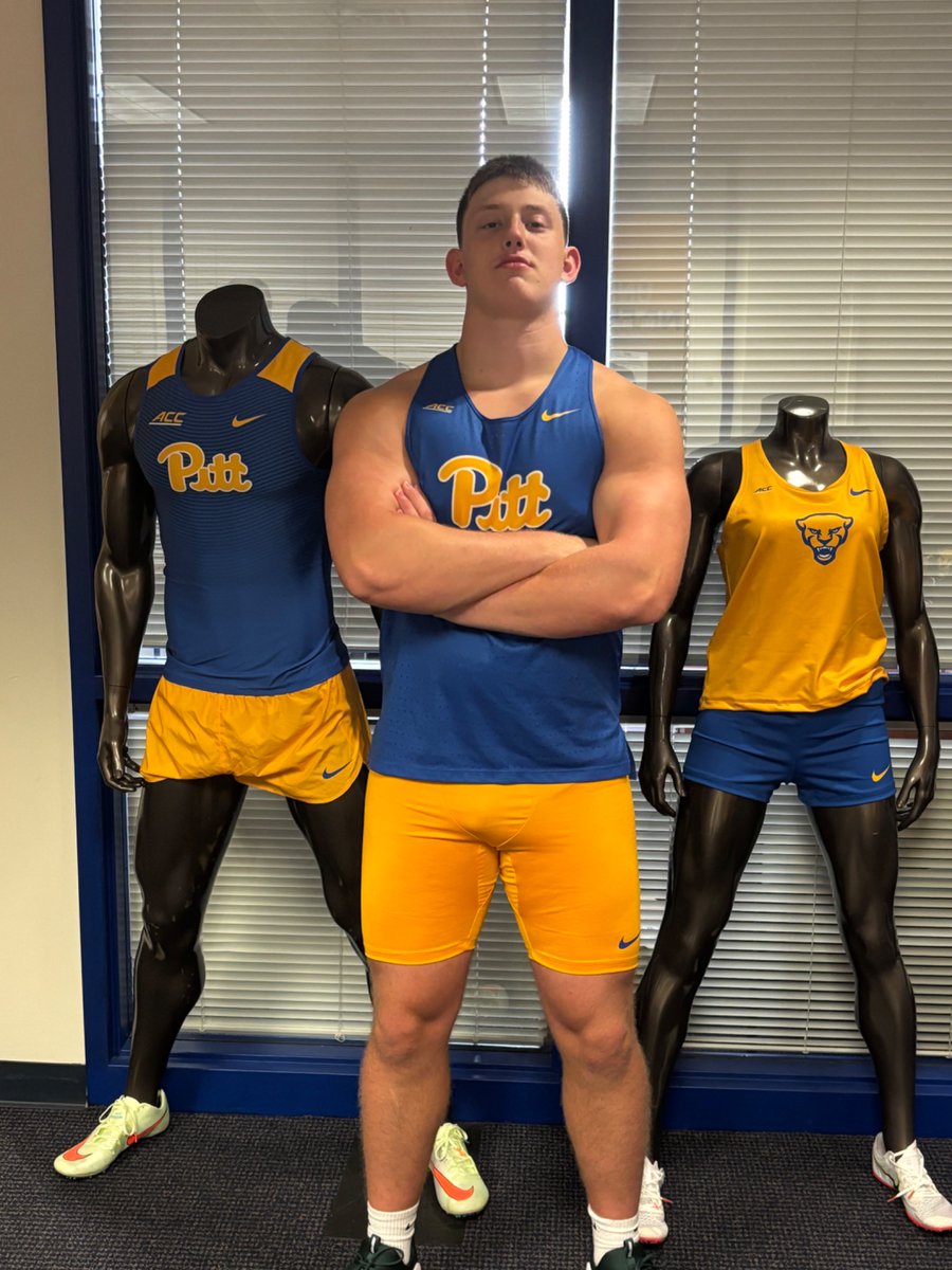Go panthers!?! 💙💛
Grateful for an amazing official visit to Pitt! Thank you to the coaching staff at <a href="/Pitt_TF_XC/">Pitt TF/XC</a>.

#officialvisit #Pitt