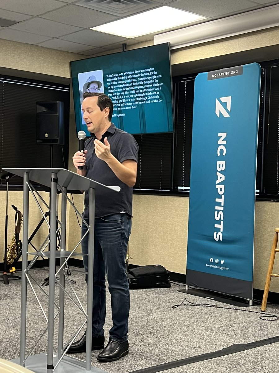 Todd Unzicker (@toddunzicker) on Twitter photo What a gift <a href="/TrevinWax/">Trevin Wax</a> is for the church! Sharing today with the <a href="/ncbaptist/">NC Baptists</a> staff on Challenges for The Church.
#OnMissionTogether What a gift <a href="/TrevinWax/">Trevin Wax</a> is for the church! Sharing today with the <a href="/ncbaptist/">NC Baptists</a> staff on Challenges for The Church.
#OnMissionTogether