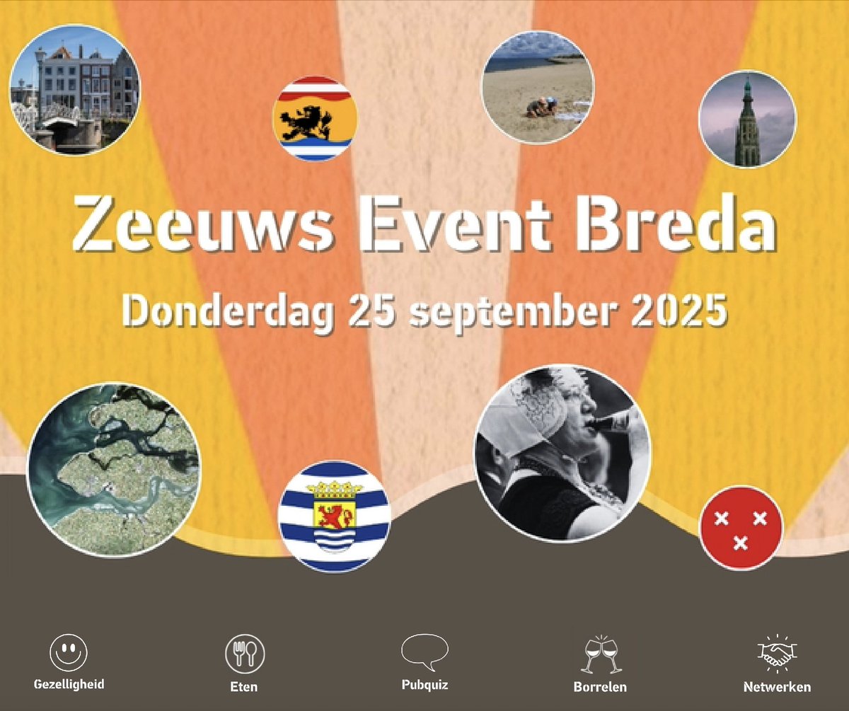 Zeeuwse Connectie (@zeeuwseconnecti) on Twitter photo Ben jij een Zeeuw in Brabant? Kom dan donderdag 25 september naar dit unieke Zeeuwse Event in Breda, gezamenlijk georganiseerd door Stichting De Zeeuwse Connectie, Onbegrensd Zeeuws-Vlaanderen en Rootzz.
Info & aanmelden: ZeeuwsEventBreda.nl
#zeeland <a href="/provzeeland/">Provincie Zeeland</a> Ben jij een Zeeuw in Brabant? Kom dan donderdag 25 september naar dit unieke Zeeuwse Event in Breda, gezamenlijk georganiseerd door Stichting De Zeeuwse Connectie, Onbegrensd Zeeuws-Vlaanderen en Rootzz.
Info & aanmelden: ZeeuwsEventBreda.nl
#zeeland <a href="/provzeeland/">Provincie Zeeland</a>