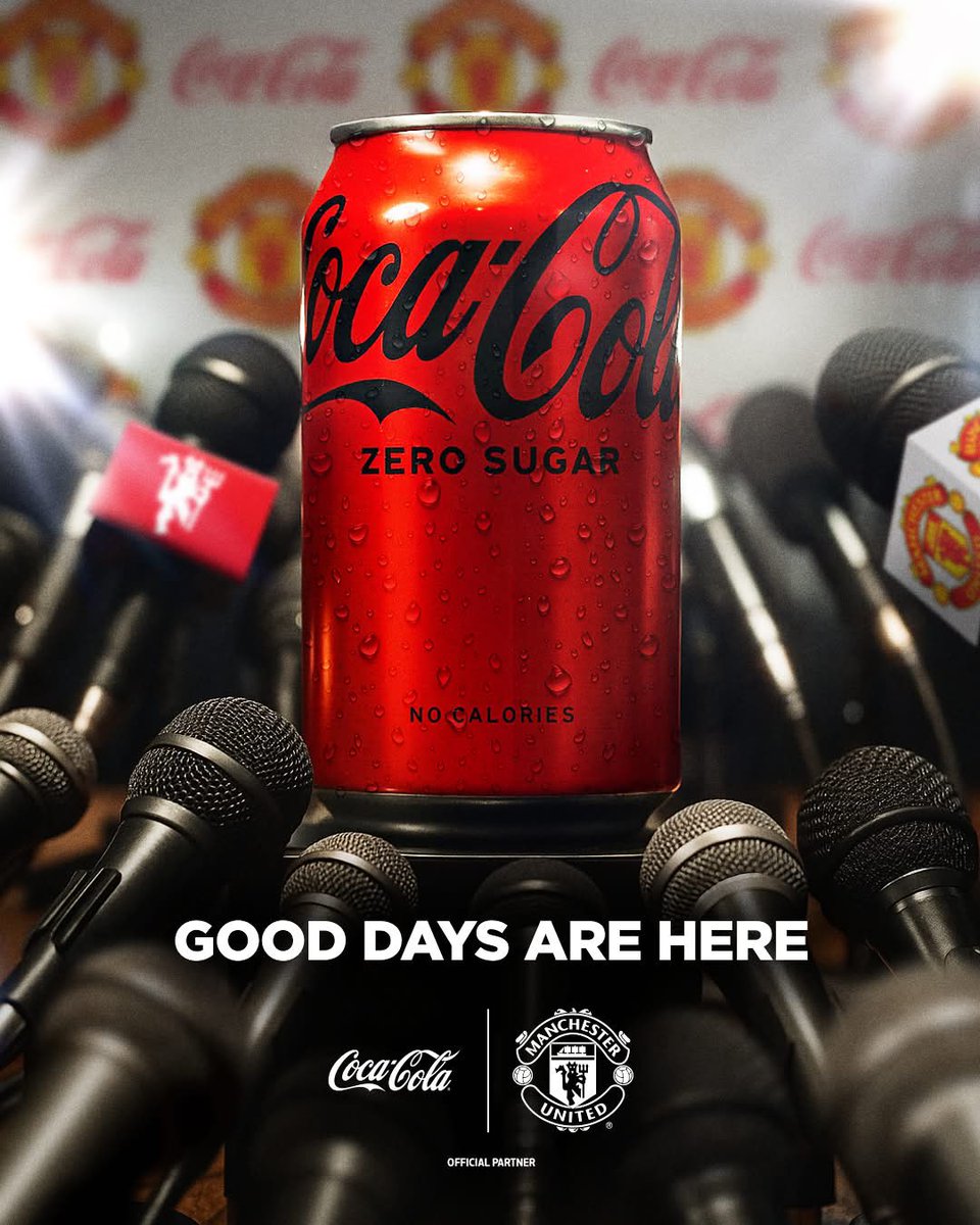 🚨 رســمــيًــا 🚨 

وقعت شركة كوكاكولا شراكة جديدة مع مانشستر يونايتد لتكون الشريك الرسمي للمشروبات الغازية للنادي لمدة 3 سنوات 🤝🔴🥤