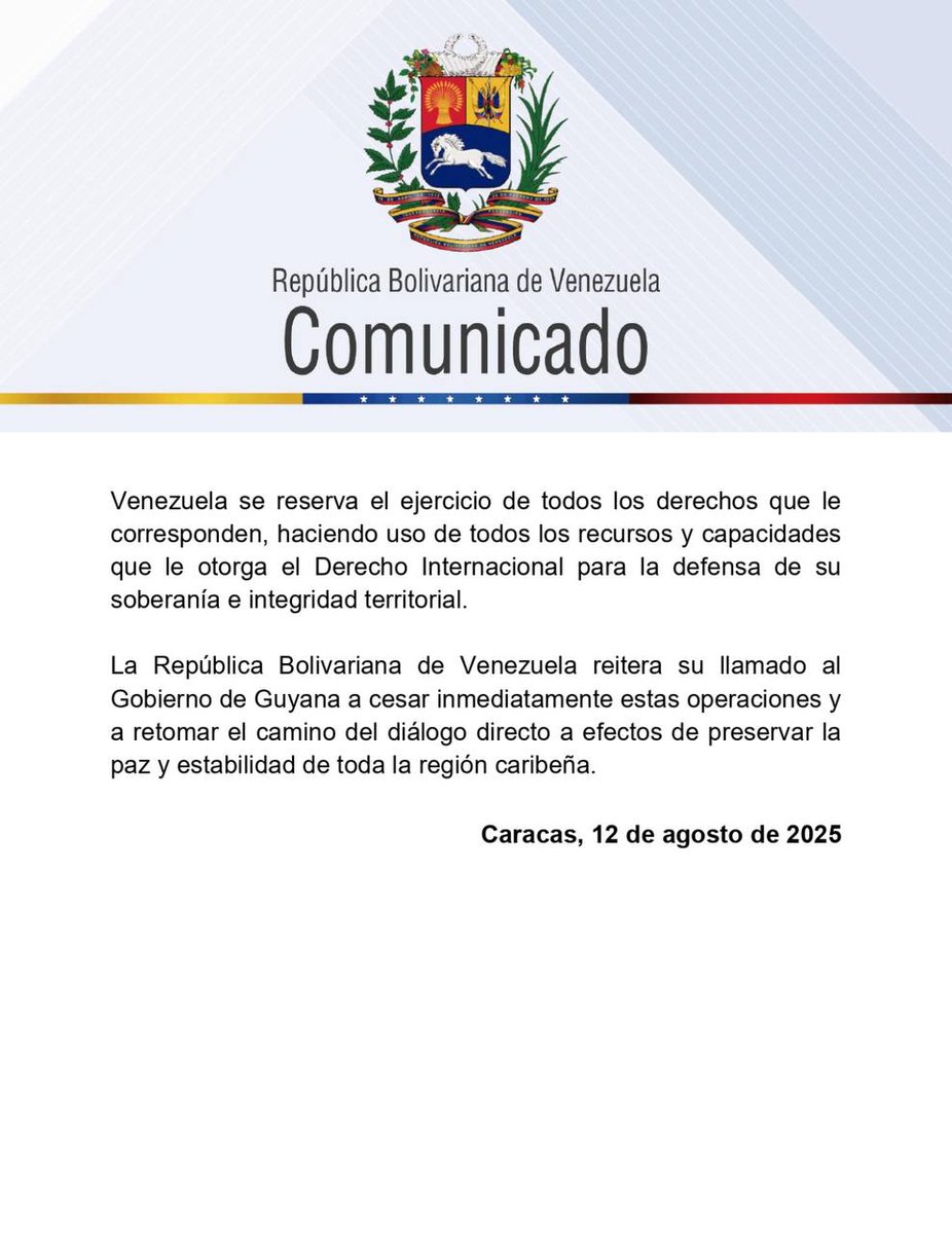 Hoy fue entregada al Gobierno de la República Cooperativa de Guyana una Nota Verbal en la que se expresa la más enérgica protesta por el inicio de operaciones del buque flotante de producción, almacenamiento y descarga One Guyana, en el Bloque Stabroek, por parte de ExxonMobil.