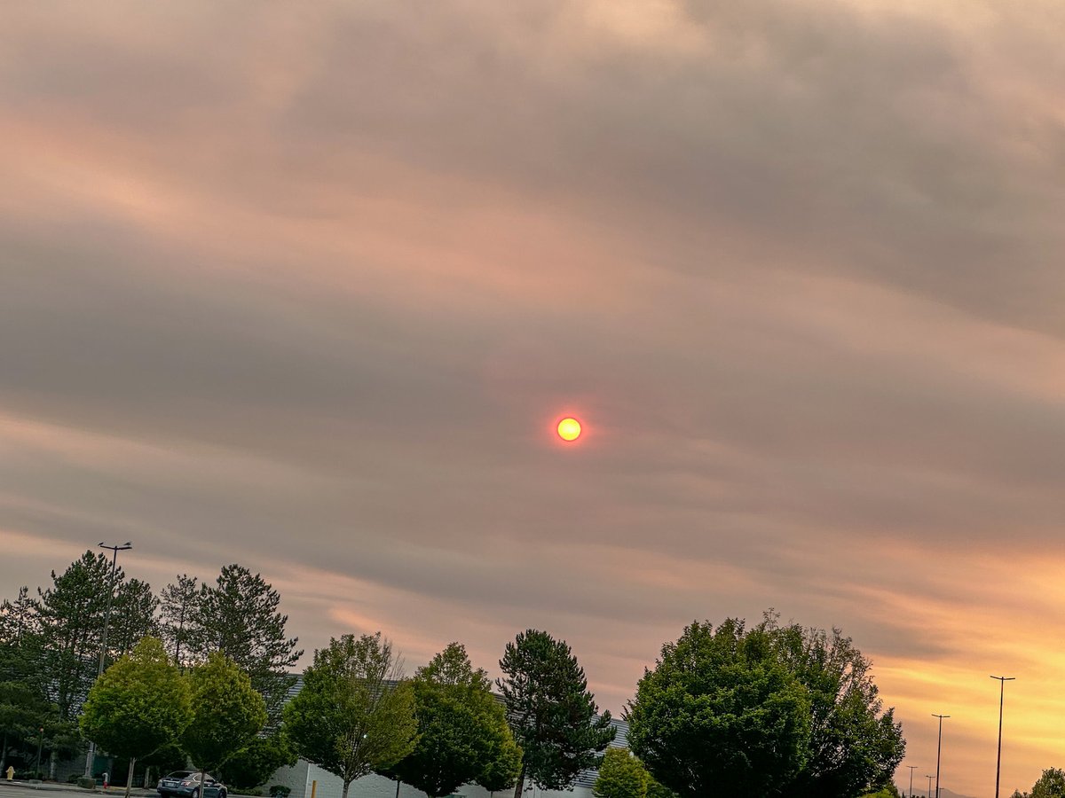 Fire sun this morning