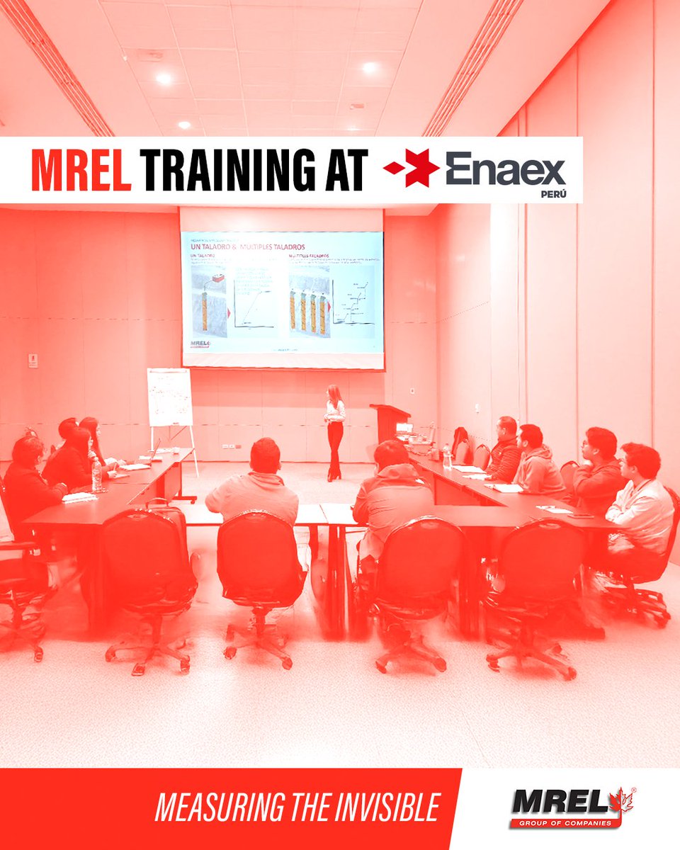 MRELcompanies's tweet photo. Technical Training at ENAEX Perú

On July 17 and August 1, MREL’s Global Sales and
Support Manager led two dedicated technical training sessions that focused on:

🔻Enhancing VOD measurement techniques
🔻Mastering VOD data analysis
🔻Using the DataTrap II™ &amp; Blaster’s Ranger 3™ https://t.co/gCUON2FJJI