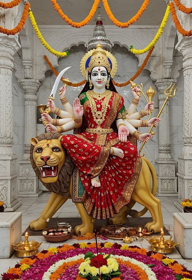 या देवी सर्वभूतेषु शक्ति रूपेण संस्थिता।    
नमस्तस्यै नमस्तस्यै नमस्तस्यै नमो नमः।        

।। जय हो माँ शेरावाली ।।