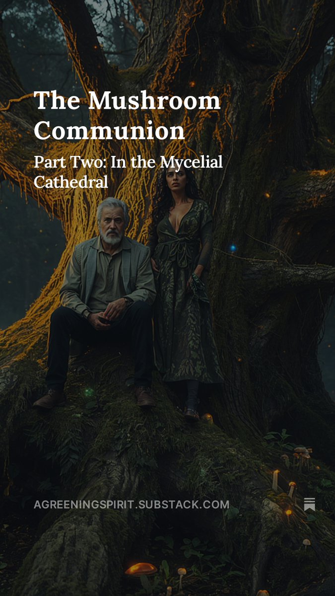 RonaldWagoner's tweet photo. 🌱 Grace ate sacred mushrooms. The forest showed him reciprocity. Then The Extractor arrived—offering to "optimize" his enlightenment.
🔗 https://t.co/zQTuVQeOUc https://t.co/0cCsGkcjdh