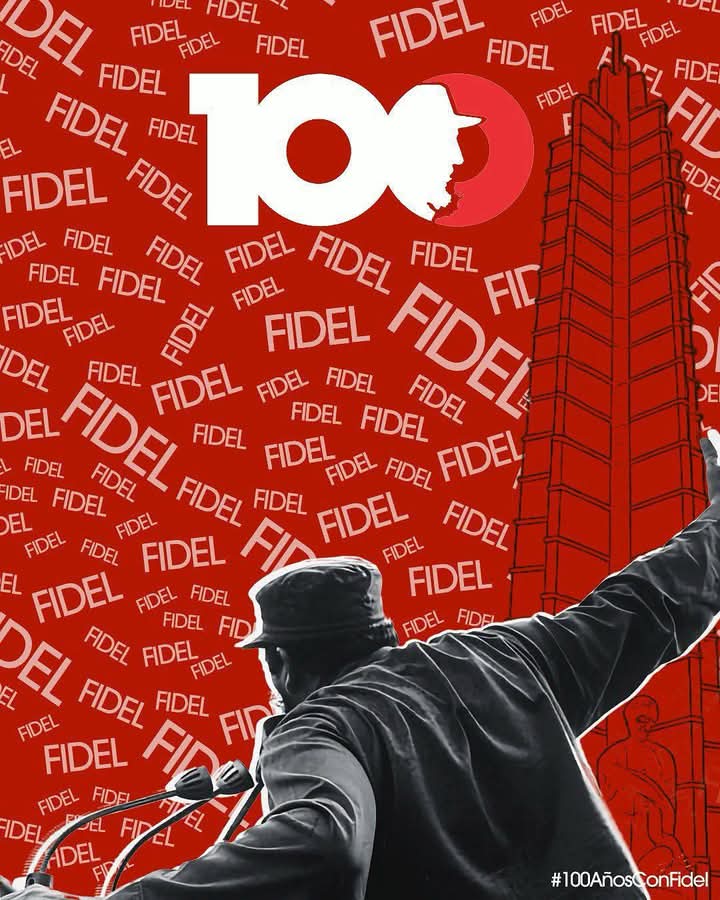 ¡Fidel, 99 años de luz para Nuestra América! 🌎

Un líder indiscutible y gigante de la humanidad cuya lucha no fue solo por una isla, sino por todo un continente: contra el imperialismo, por la soberanía, la justicia social y la unidad latinoamericana.  

#100AñosConFidel