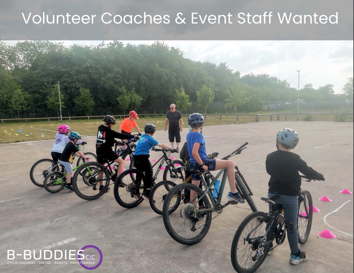 Do you fancy some coaching?
Here at B-BUDDIES we're expanding our team of coaches across all venues. 

We're also looking for some assistance at our events such as our Go Ride Races, Time Trials and more! 

If you want to get involved email Sophie... cycletraining@b-buddies.com