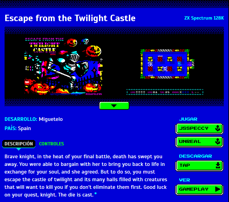Pat Morita Team (@patmorita) on Twitter photo One of our favorite games from the YRGB competition is Escape from the Twilight Castle by <a href="/MigueteloG/">Miguetelo Games</a>
If you enjoy puzzles that really make you think under pressure, you’re going to love it!
#ZXSpectrum #yrgb #yandex One of our favorite games from the YRGB competition is Escape from the Twilight Castle by <a href="/MigueteloG/">Miguetelo Games</a>
If you enjoy puzzles that really make you think under pressure, you’re going to love it!
#ZXSpectrum #yrgb #yandex