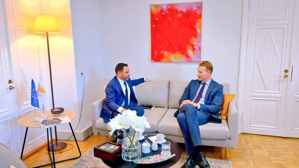 Demetris Samuel (@demetris_samuel) on Twitter photo Had the pleasure of meeting & welcoming new Belgian colleague in town, Ambassador Designate Karel Tousseyn. Enjoyed our open & friendly discussion, discovering shared interests, experiences & circumstances. Look forward to continuing excellent cooperation b/w <a href="/CyprusinFinland/">Cyprus in Finland</a> & Had the pleasure of meeting & welcoming new Belgian colleague in town, Ambassador Designate Karel Tousseyn. Enjoyed our open & friendly discussion, discovering shared interests, experiences & circumstances. Look forward to continuing excellent cooperation b/w <a href="/CyprusinFinland/">Cyprus in Finland</a> &