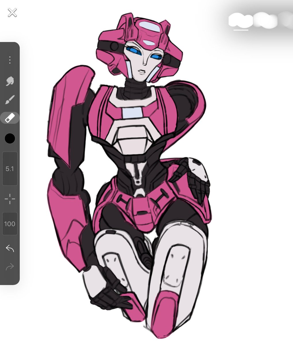 Elita-1 practice sketch! not in Chibiverse style this time☺️❤️ 

#Transformers #TransformersOne #ElitaOne #transformersart #sketchart #sketch #Transformersfanart