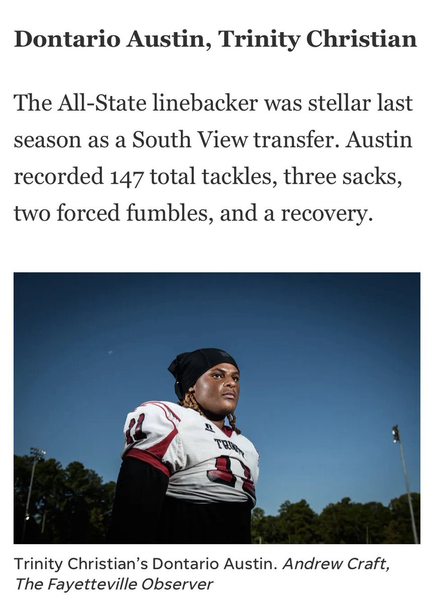 Trinity Christian Football Page tweet media