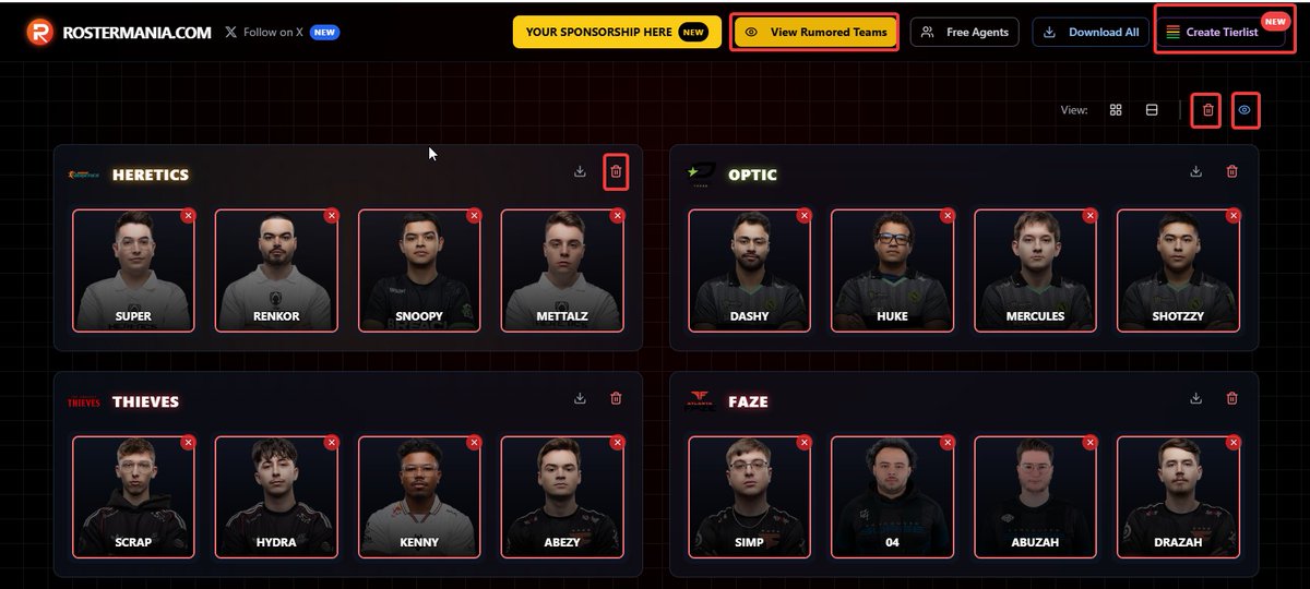 Rostermania tweet media