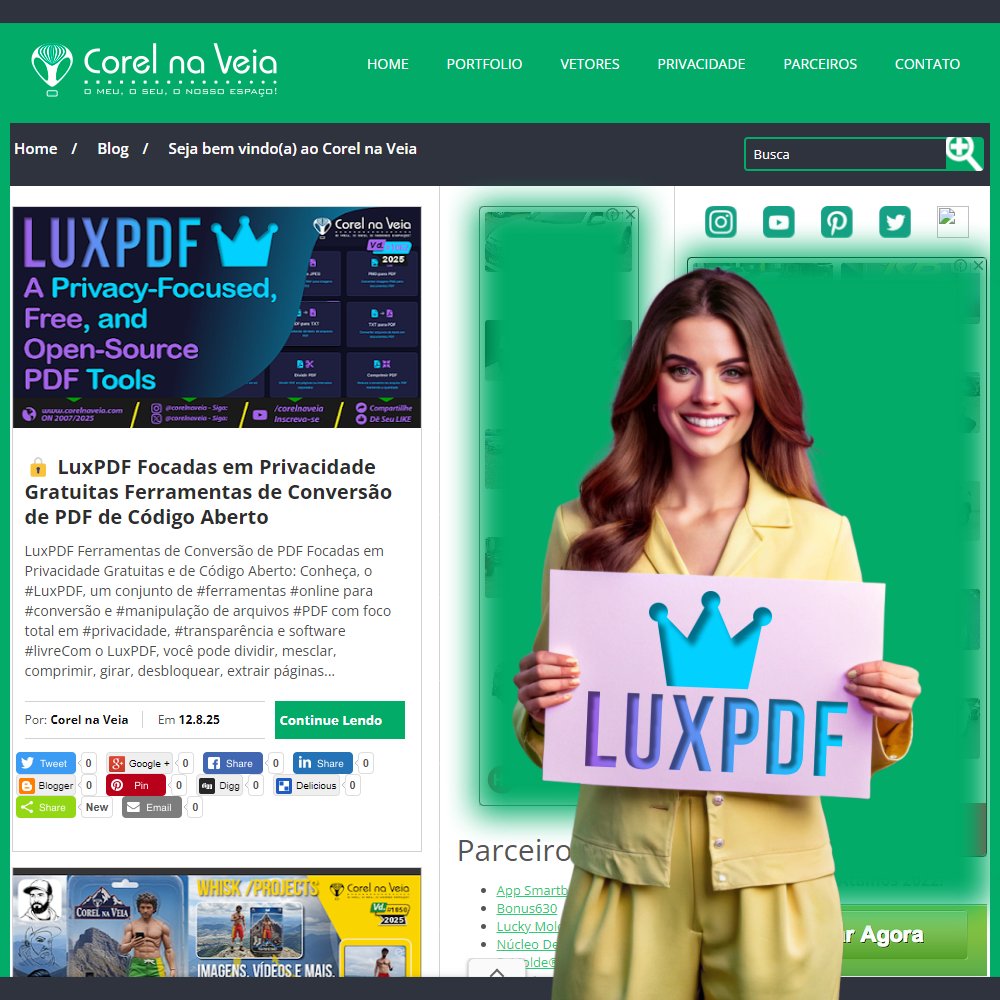 CorelnaVeia's tweet image. This is great, very good indeed! To help further, we publish on our website about this beautiful tool! Gratitude! corelnaveia.com/2025/08/luxpdf… This project goes far, this is sure! srsr