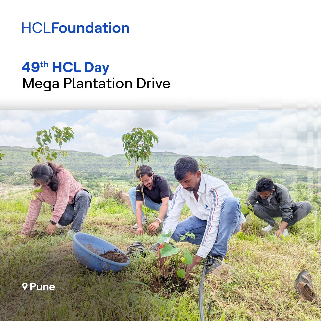 HCL_Foundation's tweet image. As trees become a forest over a period of time, we take heart from HCL growing stronger roots over a period of 49 years - a testament to our agility and power to build #sourcecodes that deliver lasting change!