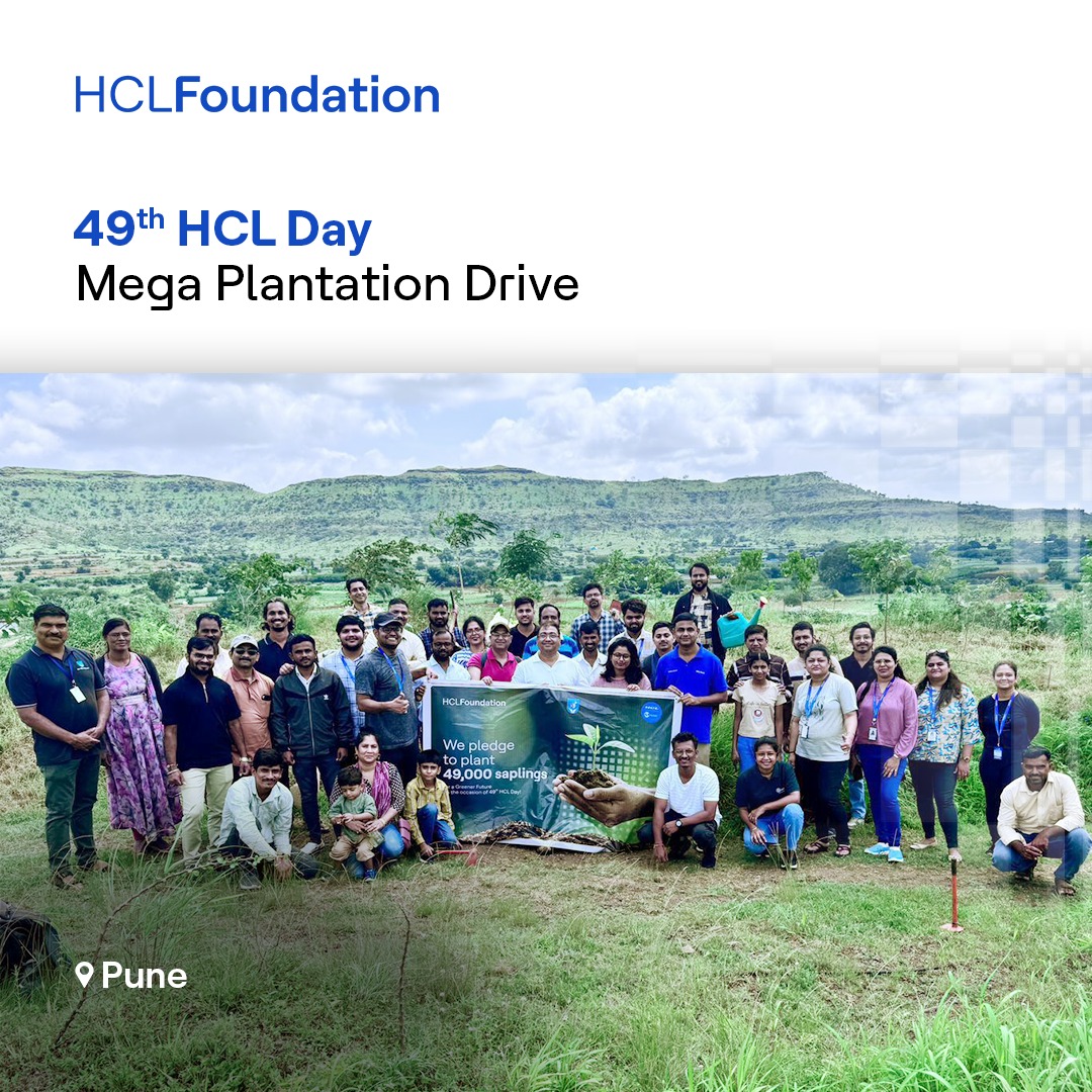 HCL_Foundation's tweet image. As trees become a forest over a period of time, we take heart from HCL growing stronger roots over a period of 49 years - a testament to our agility and power to build #sourcecodes that deliver lasting change!