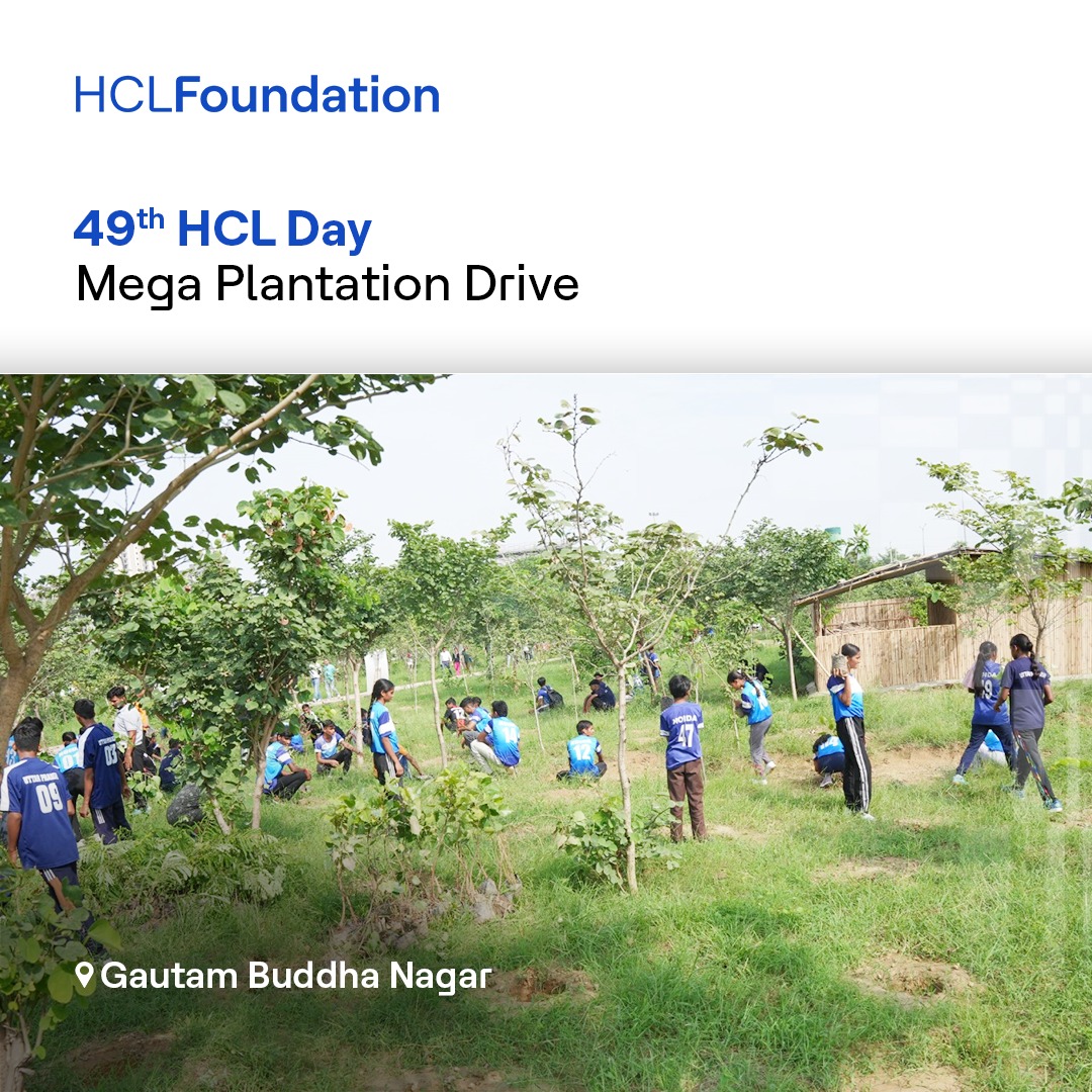 HCL_Foundation's tweet photo. 49 long years of HCL leading the change commemorated today as we collectively celebrated #HCLDay across 10 locations in India. https://t.co/cpzKdQ72Rv