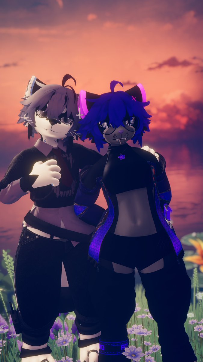 Island getaway with the boo thaaang <a href="/KoyaVRC/">Koya</a> and very close fren 💜
#VRChat #mayu #VRC #VRChatPhotos #furry