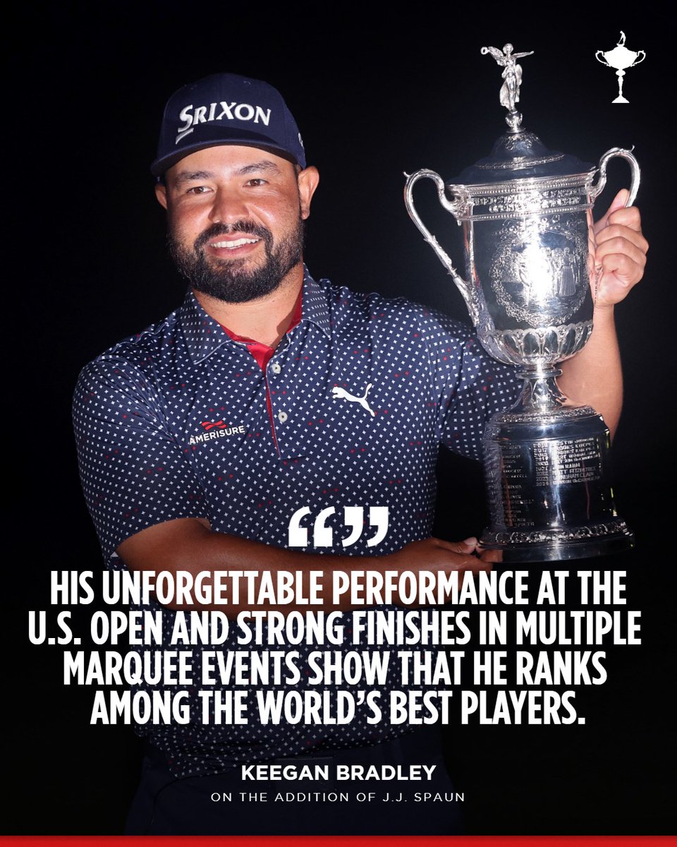 Showed up &amp; showed out. J.J. Spaun went out &amp; earned his spot on the U.S. Ryder Cup Team at Bethpage Black. 

#GoUSA