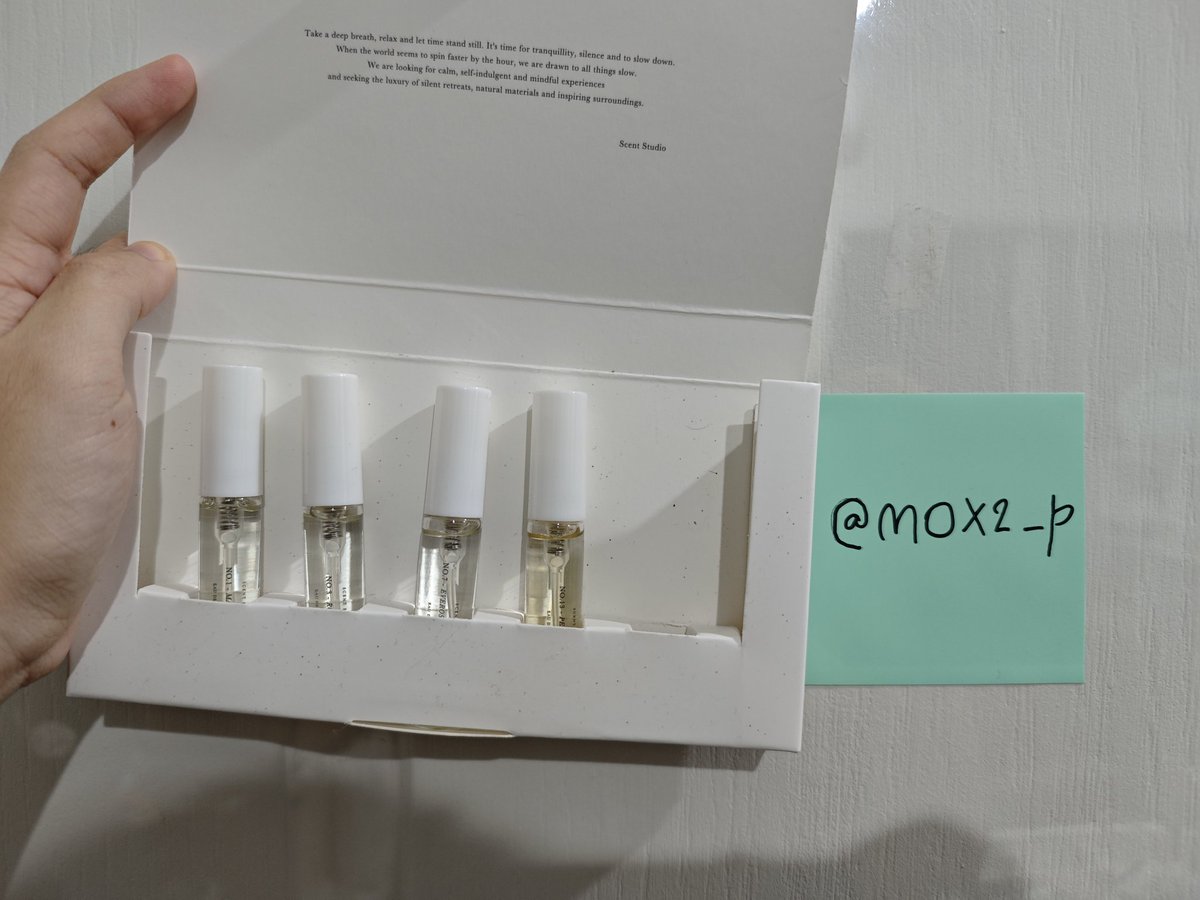 mox2_p's tweet photo. ส่งต่อน้ำหอม scent studio ไซส์ 5 ml. ค่ะ เคยฉีดไป 3-4 ฉีด
มีกลิ่นตามนี้
Matcha 101
Rose Rose
Everose & Wildflower
Pearfect Pear
รับแยก ชิ้นละ 120฿ รวมส่ง
เหมา 4 ชิ้น 400฿ รวมส่งค่า
❌ไม่รับแอดไลน์ ขายทางทวิตเท่านั้น❌
#ส่งต่อคสอ #ส่งต่อน้ำหอม #scentstudio #ส่งต่อเครื่องสำอาง https://t.co/pxUFGdhg0Z