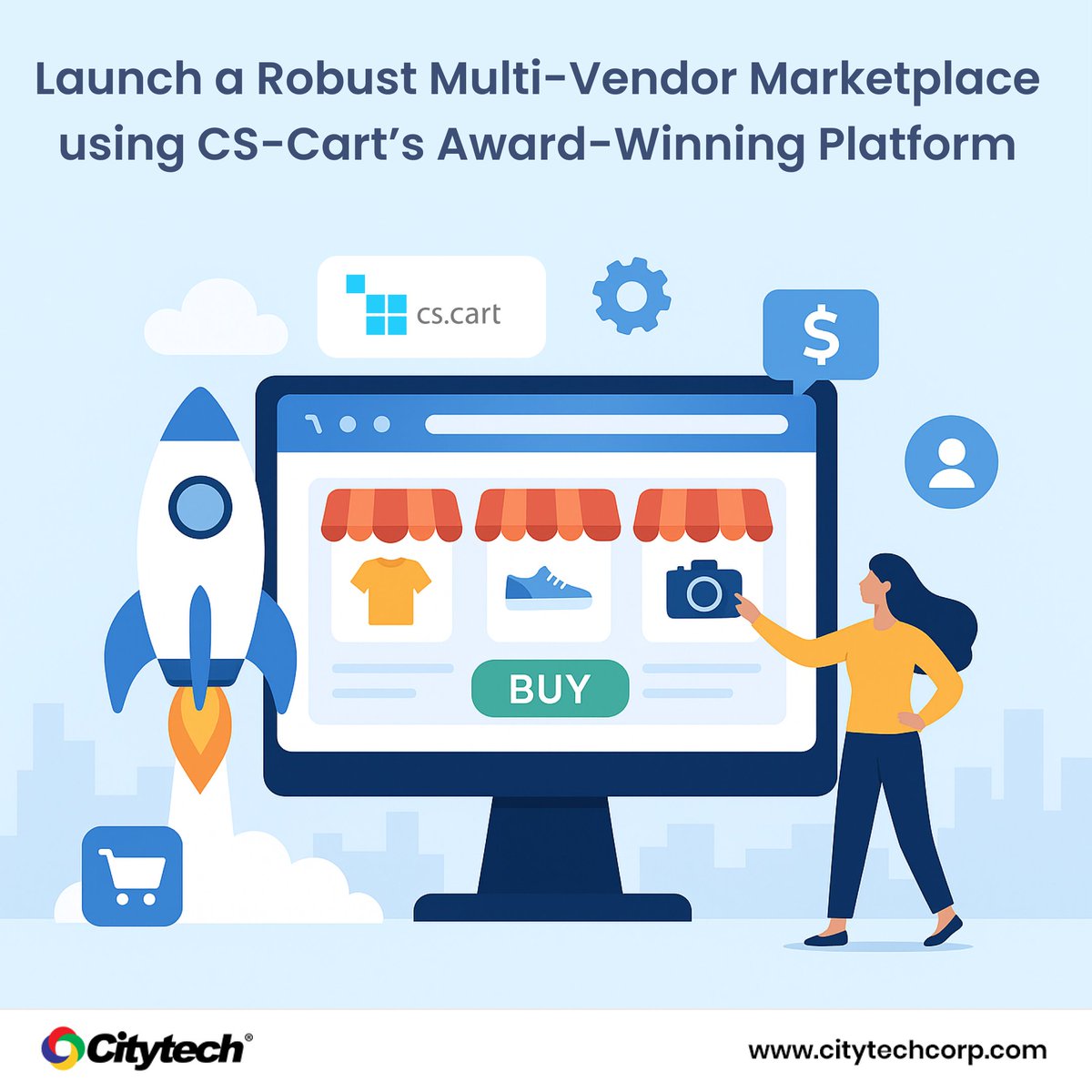 citytechsoft's tweet image. @citytechsoft customises the #multivendor marketplace platform to meet your brand’s #marketplacevision. It enables seamless #onboarding, #vendorstorefronts, commission logic, and admin controls.
citytechcorp.com/contact-us/
#MarketplaceDevelopment #cscartexpert #VendorManagement