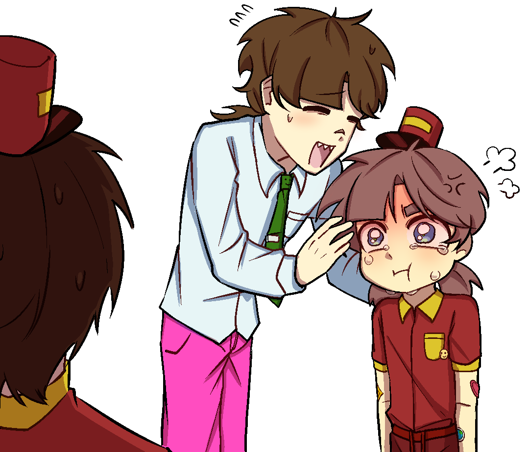 Does anyone still remember them? A new doorman has arrived. Eve thought her job was being taken away and got so anxious that she almost cried😂
(I’ll draw new doorman character illustration tomorrow)
#tnmnoc #ThatsNotMyNeighboroc