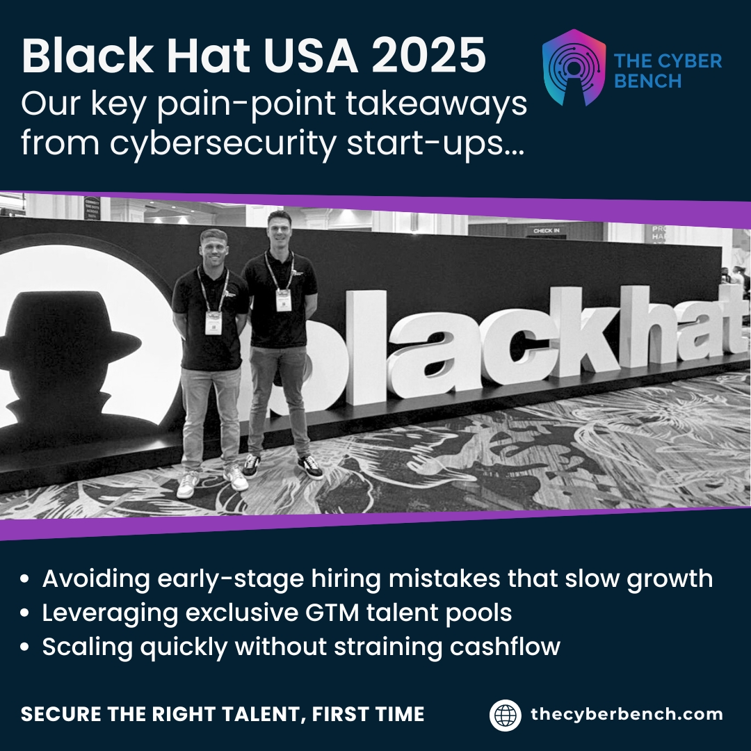 TheCyberBench's tweet photo. We had an incredible week at @BlackHatEvents– connecting with innovative start-ups &amp; sharing insights on scaling #GTMteams in the #cybersecurity space.

We’ll be back next year – but if you’re scaling now, reach out to see how we can help.

🌐 https://t.co/UYJxaNyCpB

#BlackHat https://t.co/XQYYbhs5ln