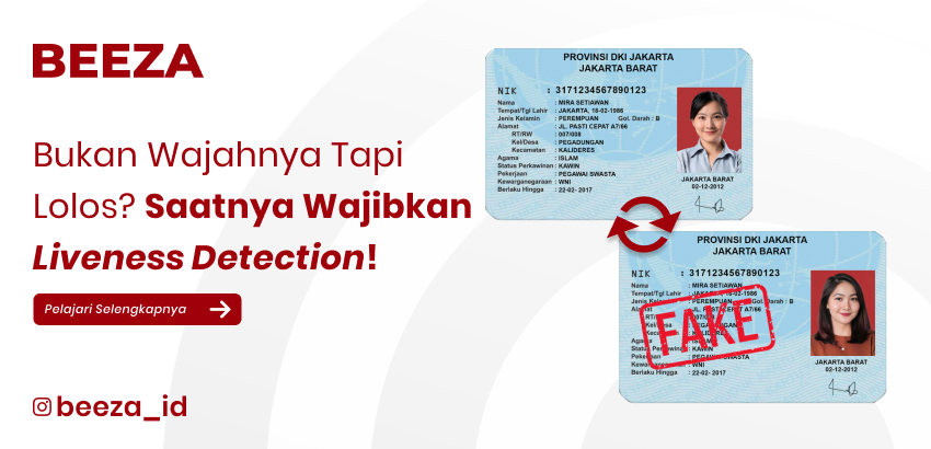 beeza_id's tweet image. Nama &amp;amp; NIK kamu valid buat daftar pinjol. Tapi wajahnya? Orang lain.
Tanpa liveness detection, identitasmu bisa dipakai siapa aja! Jangan sampai kamu yang nggak ngutang, malah yang ditagih.

#PastiBeeza #beeza_id #LivenessDetection #eKYC #AntiPenipuan