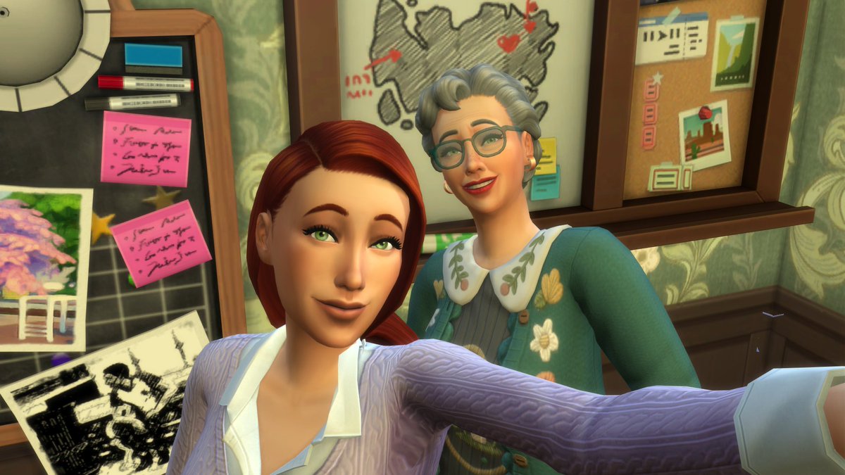 TheSpaceWitch_1's tweet photo. So, Eglantine has aged up from a teen to a young adult. Bea-Callie and her husband Terrence are both Elders now too! Just getting everything ready for Eglantine to move out now!! #veryveggiechallenge #lilsimsie #simstwt #sims4 #thesims #thesims4 https://t.co/cC2piajpfi