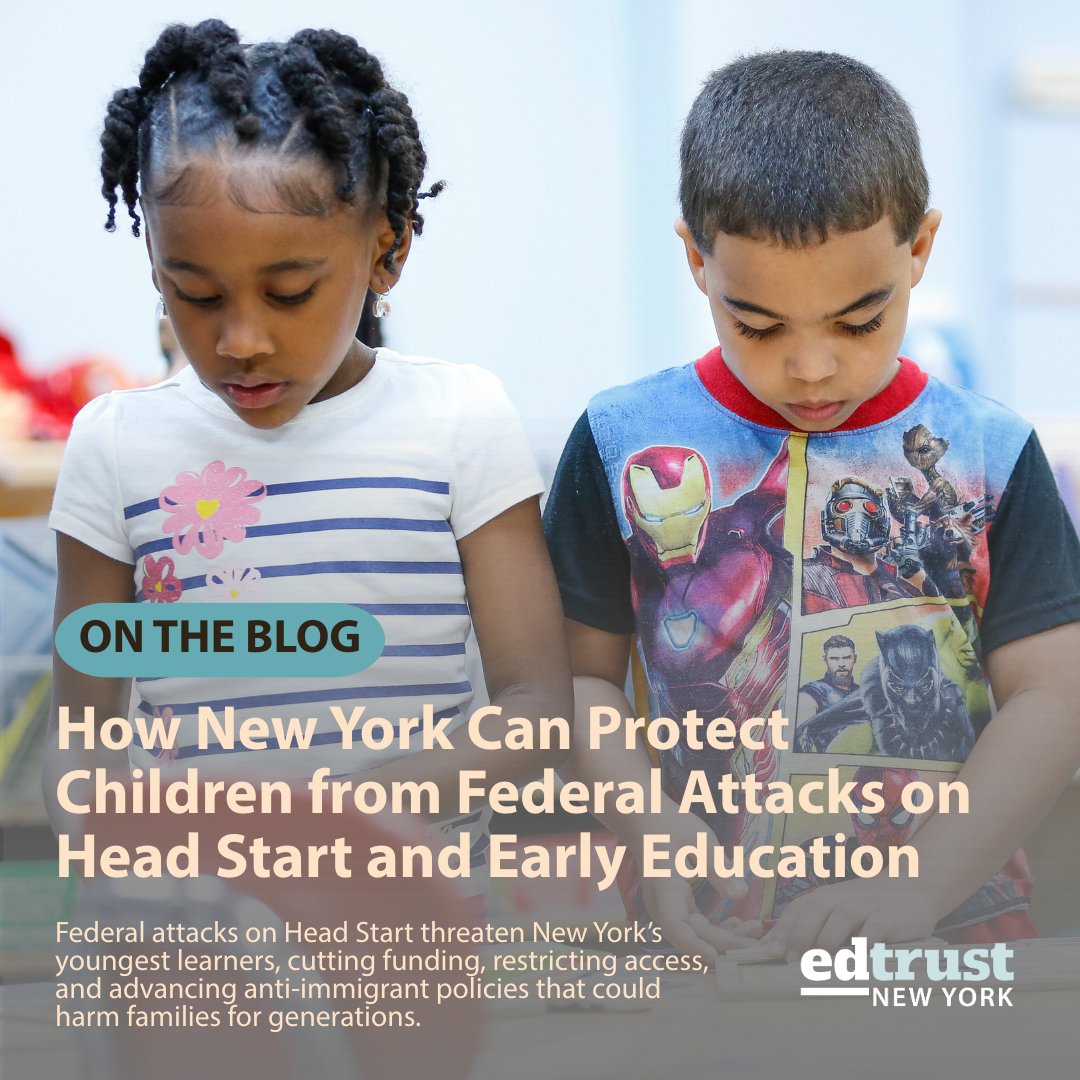 Federal attacks on Head Start threaten New York’s youngest learners, cutting funding, restricting access, and advancing anti-immigrant policies that could harm families for generations. Read more in this installment of #DCChoicesNYVoices: loom.ly/3ZNstSk