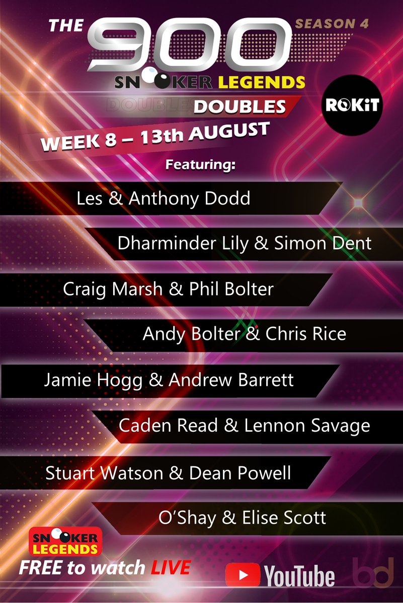 tonight at 7.30!!!! last chance saloon  youtube.com/@snookerlegends