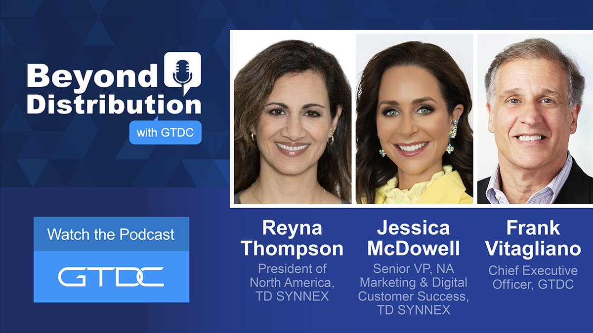 🎙 New <a href="/GTDC_org/">GTDC</a> podcast episode!
<a href="/TDSYNNEX/">TD SYNNEX</a> ’s Reyna Thompson &amp; Jessica McDowell join Frank Vitagliano to share how distributors power innovation, manage hyperscaler partnerships &amp; simplify complexity for the channel.

▶ sowo.kr/G9Sg43Ve