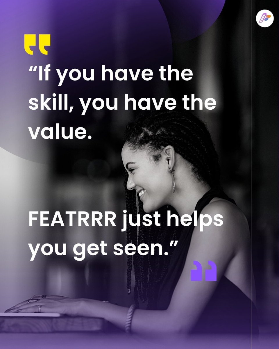 featrrr's tweet photo. Whether you’re a singer, model, actor, or
creative hustler — your talent already holds value.

On FEATRRR, you can list your services, get booked, and connect with collaborators or brands who need exactly what you offer.

🎯 It’s your time to be visible. Be valuable. Be FEATRRR. https://t.co/Djq7cCIvOn